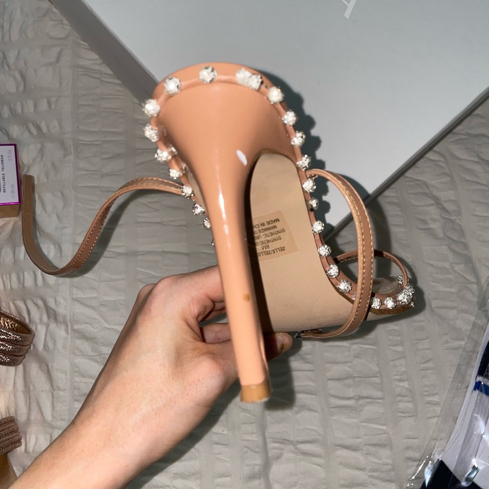 Steve Madden Women's Zelle Heeled Sandal Camel - Picture 10 of 16